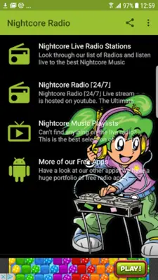 Nightcore Radio android App screenshot 3